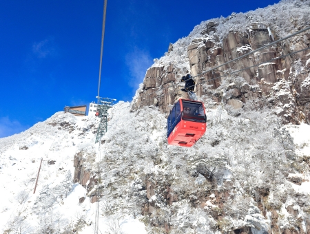 御在所-樹冰纜車